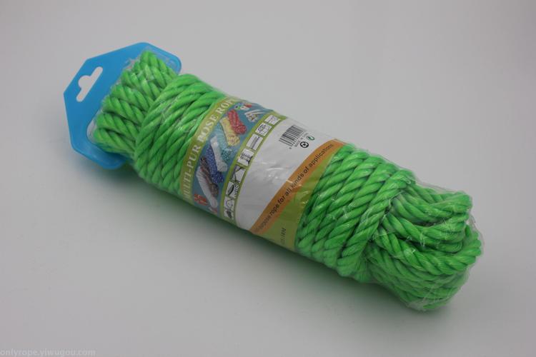 全新料彩色 塑料绳 三股晾衣绳 尼龙绳 捆扎绳子_义乌市盎瑞绳业有限